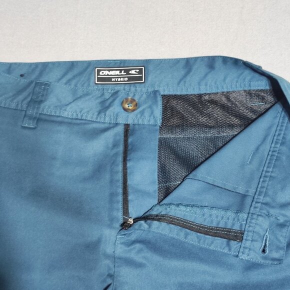O'Neill Hybrid pants men's size 32 petroleum blue colour modern fit straight leg - Picture 10 of 13